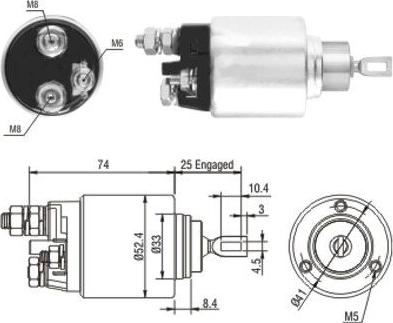 WE PARTS 471480144 - Тяговое реле, стартер autodnr.net