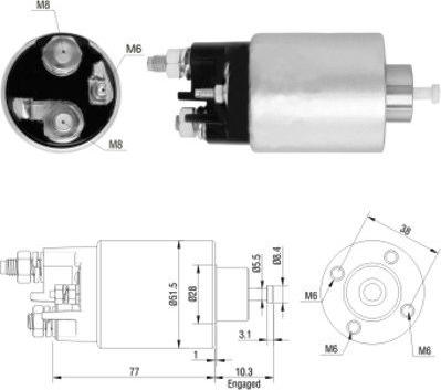 WE PARTS 471480157 - Тяговое реле, стартер autodnr.net