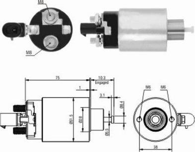 WE PARTS 471480172 - Тяговое реле, стартер autodnr.net