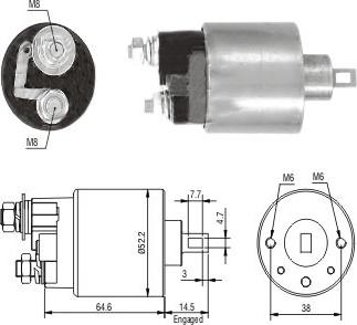 WE PARTS 471480199 - Тяговое реле, стартер autodnr.net