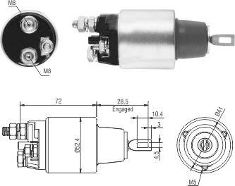 WE PARTS 471480225 - Тяговое реле, стартер autodnr.net