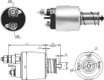 WE PARTS 471480245 - Тяговое реле, стартер autodnr.net