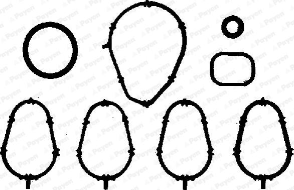 Wilmink Group WG1091034 - Комплект прокладок, впускний колектор autocars.com.ua