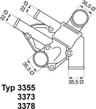 Wilmink Group WG1091529 - Термостат, охолоджуюча рідина autocars.com.ua