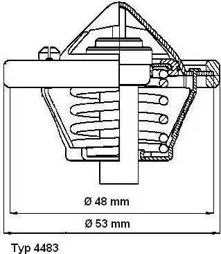 Wilmink Group WG1091751 - Термостат, охолоджуюча рідина autocars.com.ua