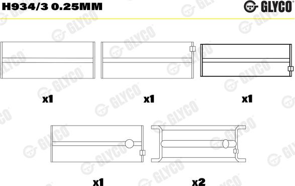 Wilmink Group WG1093158 - Комплект підшипників колінчастого вала autocars.com.ua