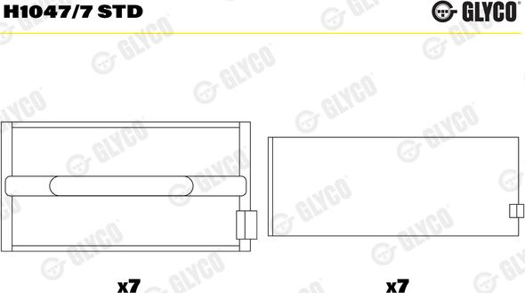 Wilmink Group WG1093872 - Комплект підшипників колінчастого вала autocars.com.ua