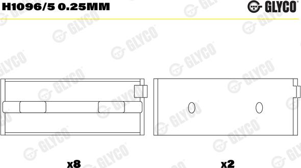 Wilmink Group WG1093914 - Комплект підшипників колінчастого вала autocars.com.ua