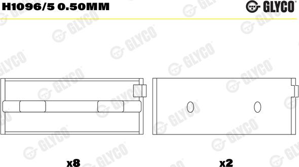 Wilmink Group WG1093915 - Комплект підшипників колінчастого вала autocars.com.ua