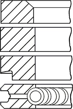 Wilmink Group WG1096304 - Комплект поршневих кілець autocars.com.ua