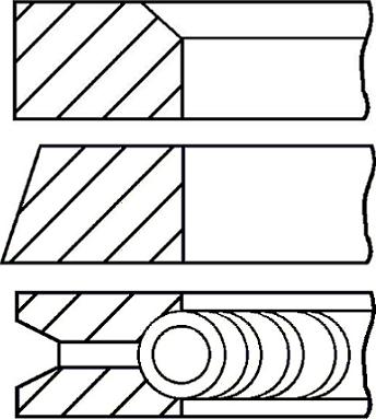 Wilmink Group WG1096452 - Комплект поршневих кілець autocars.com.ua