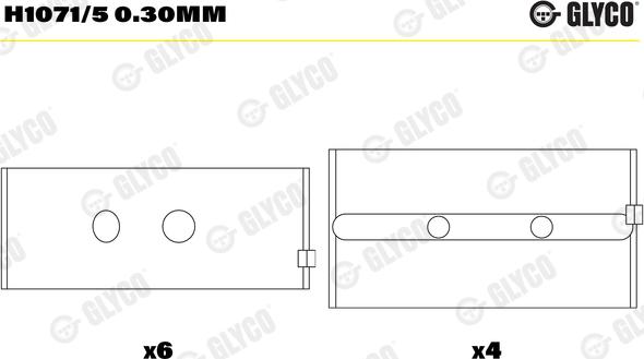 Wilmink Group WG1148917 - Комплект підшипників колінчастого вала autocars.com.ua