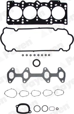 Wilmink Group WG1176800 - Комплект прокладок, головка циліндра autocars.com.ua