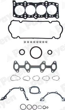 Wilmink Group WG1180716 - Комплект прокладок, двигун autocars.com.ua