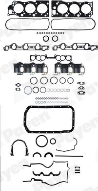 Wilmink Group WG1180810 - Комплект прокладок, двигун autocars.com.ua