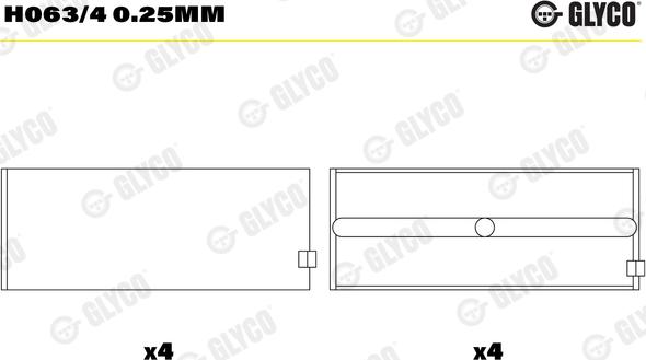 Wilmink Group WG1186035 - Комплект підшипників колінчастого вала autocars.com.ua