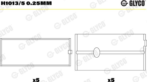 Wilmink Group WG1186060 - Комплект підшипників колінчастого вала autocars.com.ua