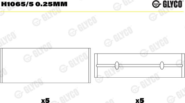 Wilmink Group WG1186155 - Комплект підшипників колінчастого вала autocars.com.ua