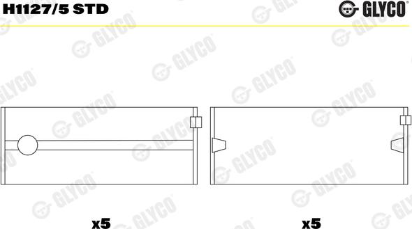 Wilmink Group WG1186239 - Комплект підшипників колінчастого вала autocars.com.ua