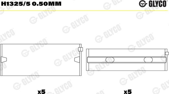 Wilmink Group WG1186403 - Комплект підшипників колінчастого вала autocars.com.ua