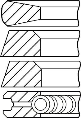Wilmink Group WG1186791 - Комплект поршневих кілець autocars.com.ua