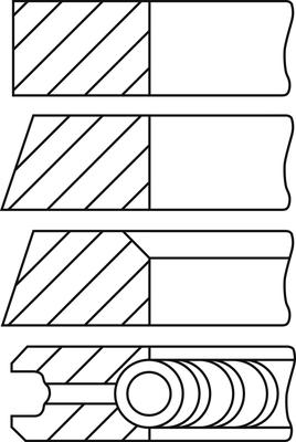 Wilmink Group WG1187421 - Комплект поршневих кілець autocars.com.ua