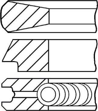 Wilmink Group WG1187541 - Комплект поршневих кілець autocars.com.ua