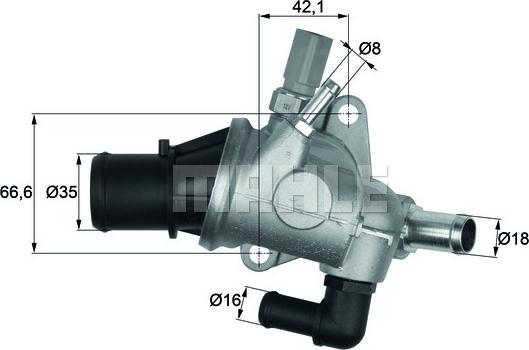 Wilmink Group WG1217603 - Термостат, охолоджуюча рідина autocars.com.ua