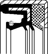 Wilmink Group WG1220994 - Ущільнене кільце валу, автоматична коробка передач autocars.com.ua