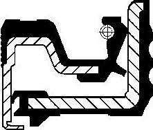 Wilmink Group WG1223800 - Ущільнююче кільце, сальник, маточина колеса autocars.com.ua