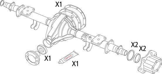 Wilmink Group WG1226414 - Комплект прокладок, диференціал autocars.com.ua