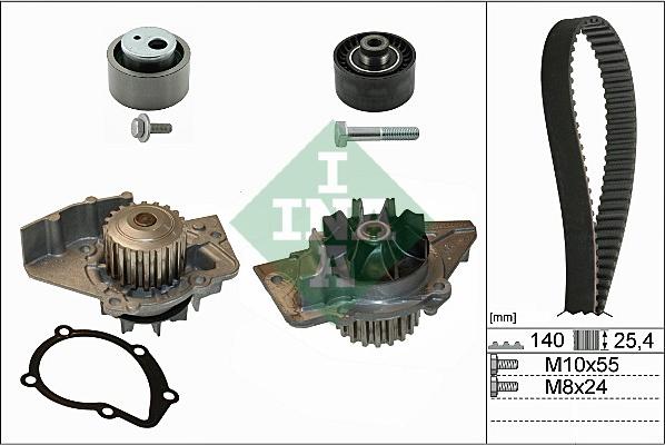 Wilmink Group WG1251791 - Водяний насос + комплект зубчатого ременя autocars.com.ua