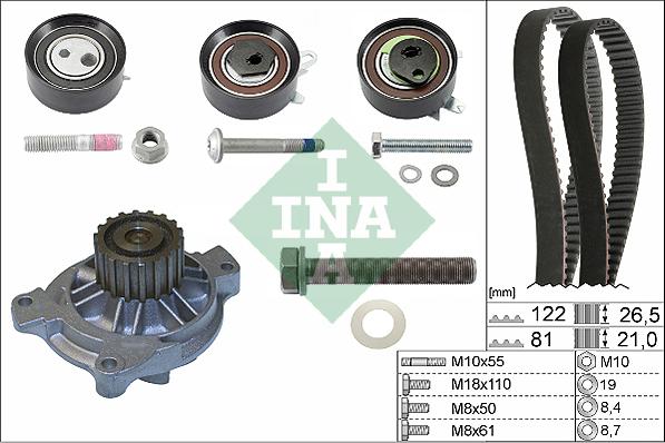 Wilmink Group WG1251869 - Водяной насос + комплект зубчатого ремня autodnr.net