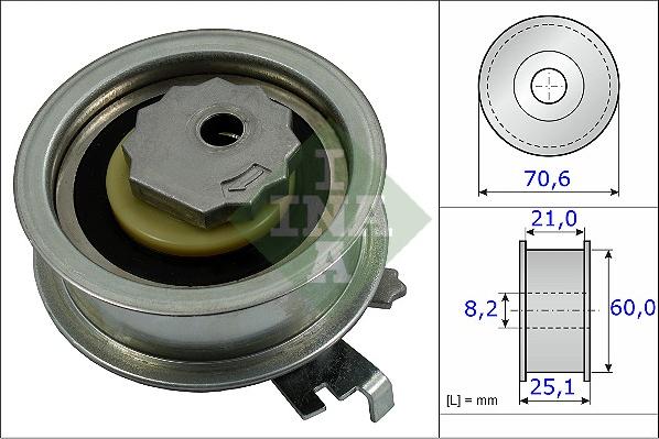 Wilmink Group WG1252665 - Натяжной ролик, ремень ГРМ autodnr.net