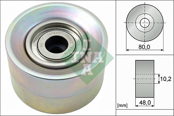 Wilmink Group WG1252955 - Направляющий ролик, поликлиновый ремень autodnr.net