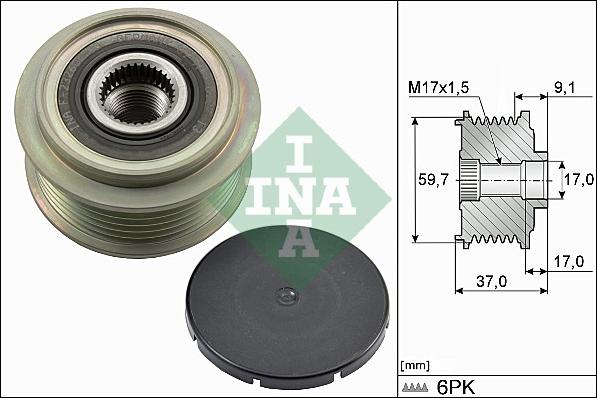 Wilmink Group WG1253616 - Шкив генератора, муфта autodnr.net