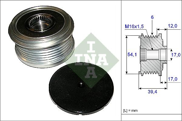 Wilmink Group WG1253666 - Шкив генератора, муфта autodnr.net