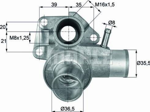 Wilmink Group WG1426492 - Термостат, охолоджуюча рідина autocars.com.ua