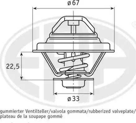 Wilmink Group WG1492954 - Термостат, охолоджуюча рідина autocars.com.ua