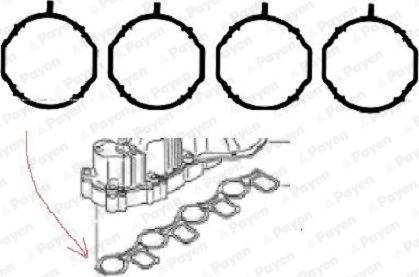 Wilmink Group WG1497655 - Комплект прокладок, впускний колектор autocars.com.ua