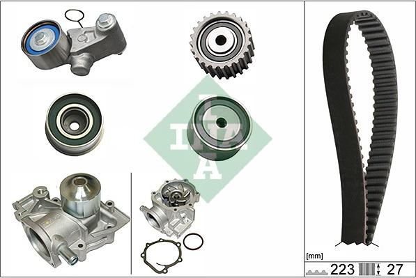 Wilmink Group WG1710038 - Водяний насос + комплект зубчатого ременя autocars.com.ua