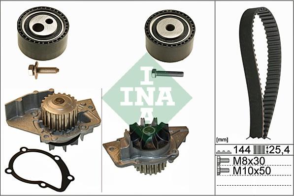 Wilmink Group WG1710045 - Водяний насос + комплект зубчатого ременя autocars.com.ua