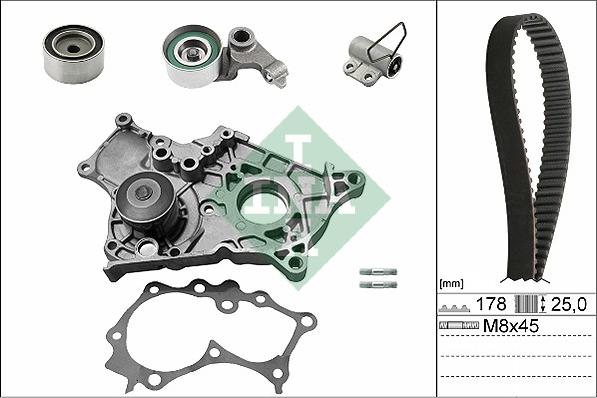 Wilmink Group WG1710052 - Водяний насос + комплект зубчатого ременя autocars.com.ua