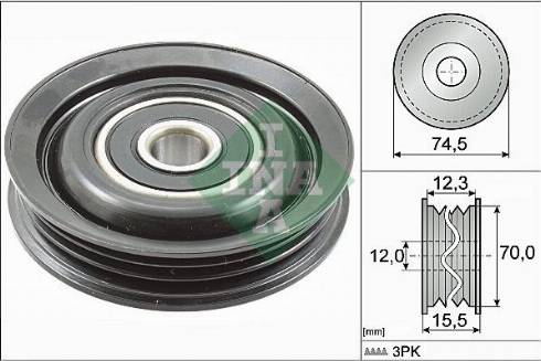 Lucas Electrical LA0657 - Направляющий ролик, поликлиновый ремень avtokuzovplus.com.ua