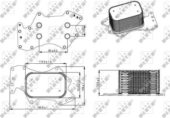 Wilmink Group WG1720014 - Масляний радіатор, рухове масло autocars.com.ua