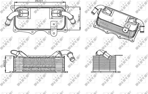 Wilmink Group WG1720031 - Масляний радіатор, рухове масло autocars.com.ua