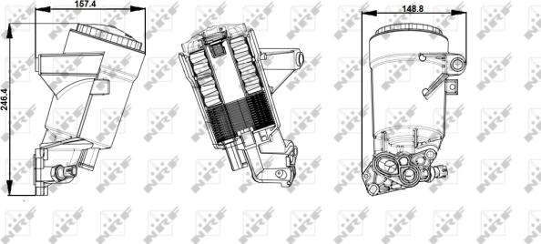 Wilmink Group WG1720033 - Корпус, масляний фільтр autocars.com.ua