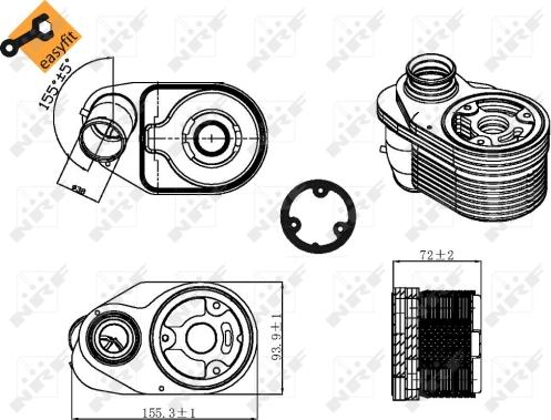 Wilmink Group WG1720065 - Масляний радіатор, рухове масло autocars.com.ua