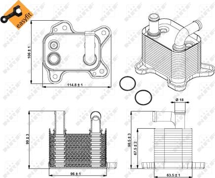 Wilmink Group WG1720083 - Масляный радиатор, автоматическая коробка передач autodnr.net