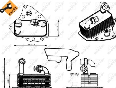 Wilmink Group WG1720084 - Масляний радіатор, рухове масло autocars.com.ua